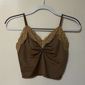 SHEIN lace crop top